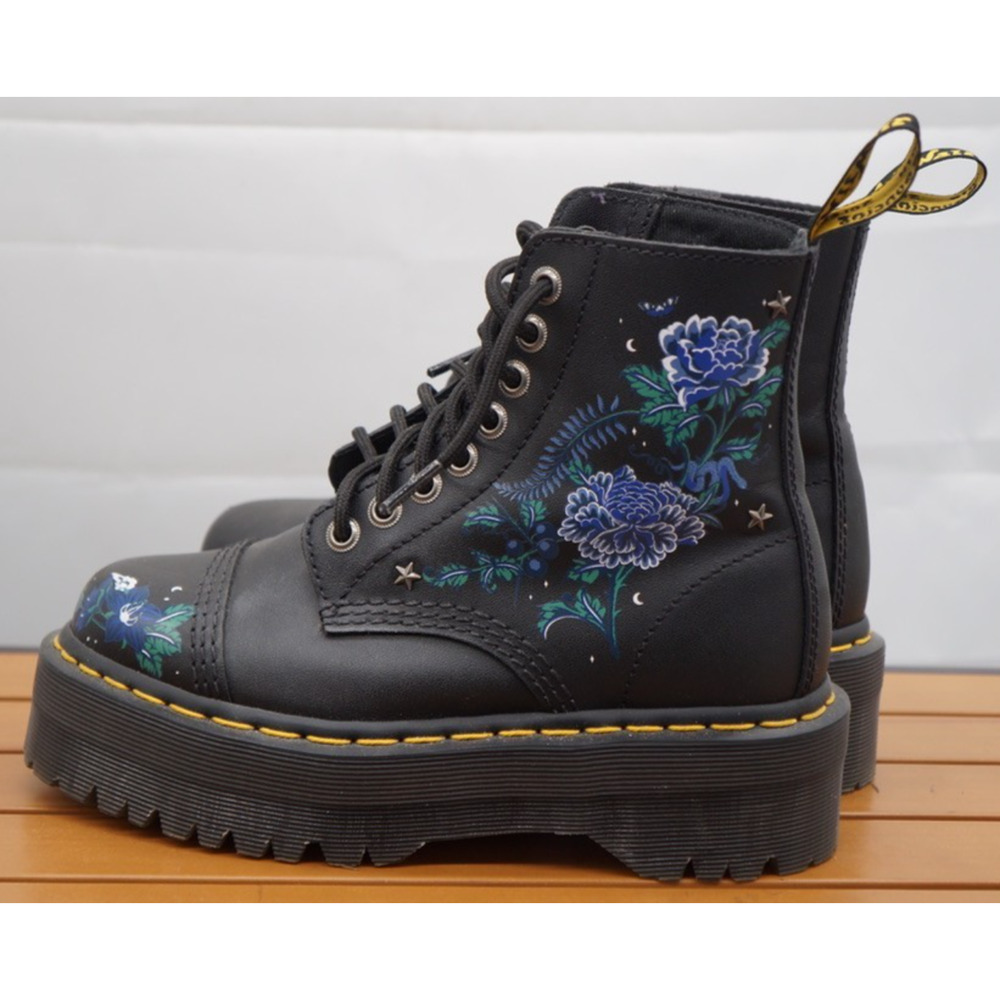 Dr. Martens Sinclair Mystic Floral Leather Platform Boots Women’s 5 - Picture 3 of 11